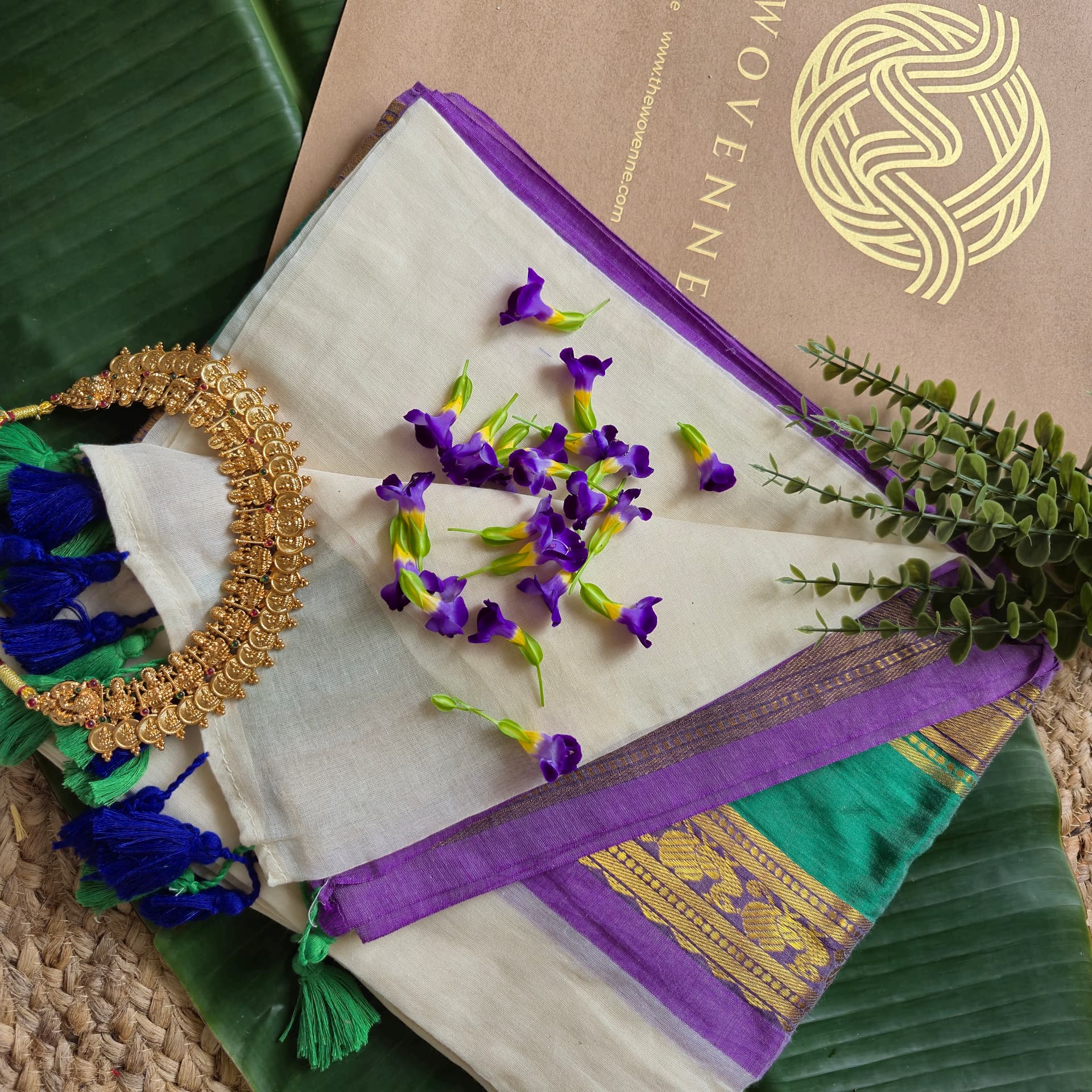 Green and Lavender Border